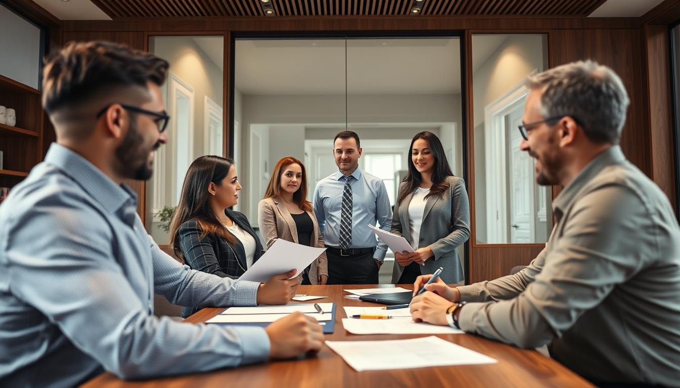 Business agreement signing